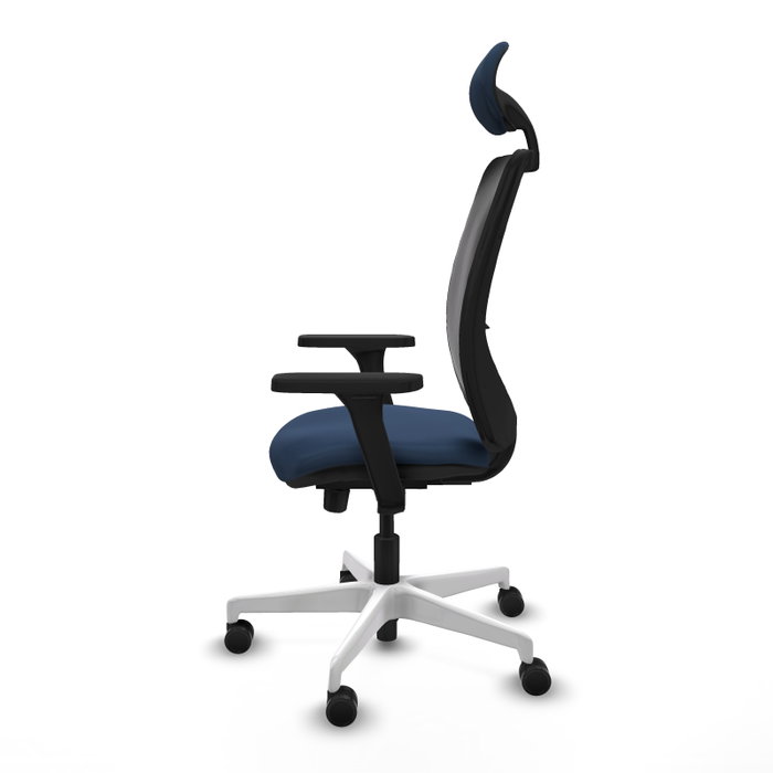 PIQUERAS Y CRESPO Silla de oficina Zulema Azul marino y Negro