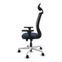 PIQUERAS Y CRESPO Silla de oficina Zulema Azul marino y Negro