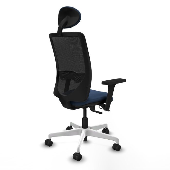 PIQUERAS Y CRESPO Silla de oficina Zulema Azul marino y Negro