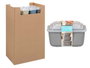 LEKNES Set de 3 Fiambreras con Rayas (600 ml, 1,1 l y 1,8 l)