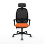 PIQUERAS Y CRESPO Silla de oficina Cilanco Naranja y Negro
