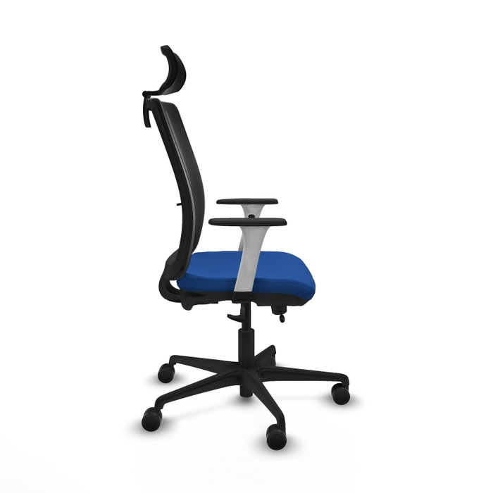 PIQUERAS Y CRESPO Silla de oficina Haches con mecanismo Sincro/Traslack Azul y Negro