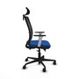 PIQUERAS Y CRESPO Silla de oficina Haches con mecanismo Sincro/Traslack Azul y Negro