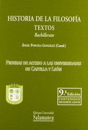 Historia filosofia.textos.acceso a universidades Castilla y Leon, UNIV.SALAMANCA - UNIV.SALAMANCA