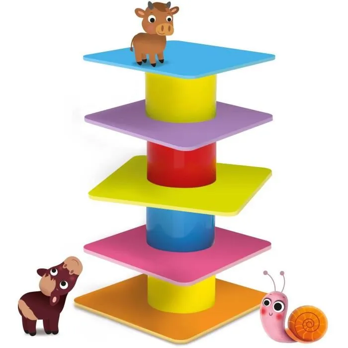 Lisciani Giochi CAROTINA BABY Juego 4 en 1: Truco, Lógica, Memo y Puzzle, 25 piezas para niños y niñas a partir de 12 meses