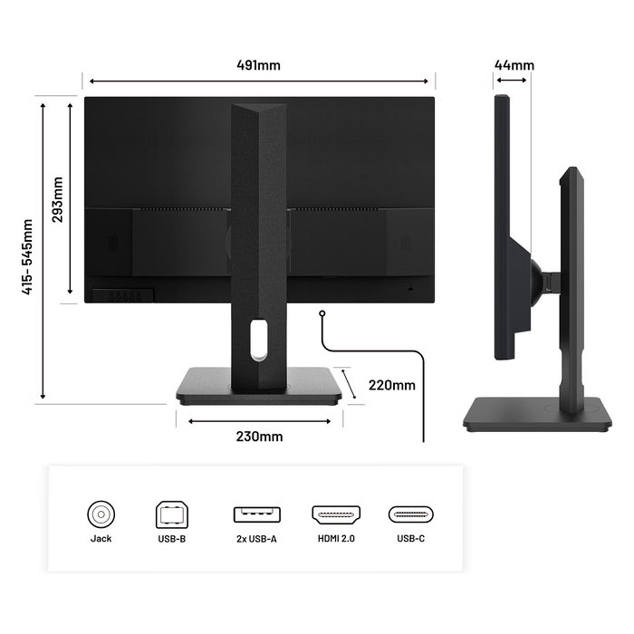 JAPANNEXT JN-I215FLFHSP-C65W Monitor LED IPS de 21.5" Full HD 1920x1080, 75Hz, AMD FreeSync, HDR, Altavoces, USB-C 65W, VESA, Negro JAPANNEXT JN-I215FLFHSP-C65W Monitor LED IPS de 21.5" Full HD 1920x1080, 75Hz, AMD FreeSync, HDR, Altavoces, USB-C 65W, VESA, Negro