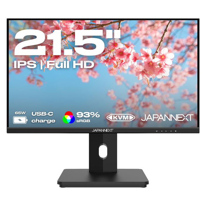 JAPANNEXT JN-I215FLFHSP-C65W Monitor LED IPS de 21.5" Full HD 1920x1080, 75Hz, AMD FreeSync, HDR, Altavoces, USB-C 65W, VESA, Negro JAPANNEXT JN-I215FLFHSP-C65W Monitor LED IPS de 21.5" Full HD 1920x1080, 75Hz, AMD FreeSync, HDR, Altavoces, USB-C 65W, VESA, Negro