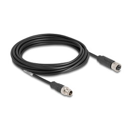 DeLOCK Cable Ethernet M12 X-codificado 8 pin macho a hembra PVC 5 m