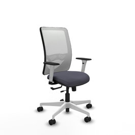 PIQUERAS Y CRESPO Silla de oficina Zulema Gris y Blanca