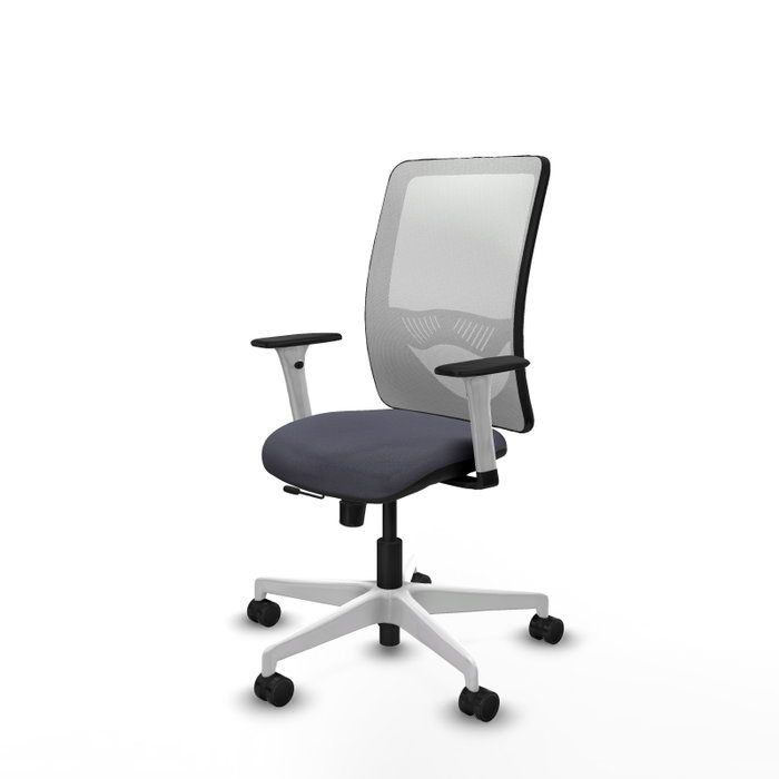 PIQUERAS Y CRESPO Silla de oficina Zulema Gris y Blanca