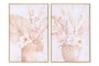 DKD Home Decor Cuadro Lienzo PS 60x3,5x90 Florero Surtido de 2 piezas
