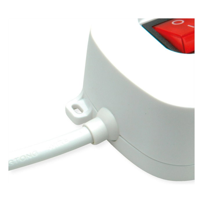 ROLINE Regleta de enchufes con interruptor, USB A+C y cable de 3 m, Blanco