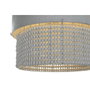 DKD Home Decor Lámpara de Techo en Hierro y Madera Blanca