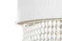 DKD Home Decor Lámpara de Techo en Hierro y Madera Blanca