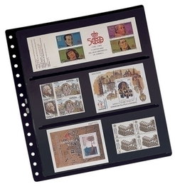 Funda Para Album De Sellos Pardo Lam.C.Negra 2 Aloj.Lado (Set de 10)