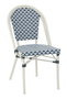 DKD Home Decor Silla de Aluminio y Textilene Azul