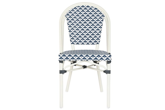DKD Home Decor Silla de Aluminio y Textilene Azul