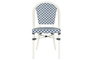 DKD Home Decor Silla de Aluminio y Textilene Azul
