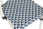 DKD Home Decor Silla de Aluminio y Textilene Azul