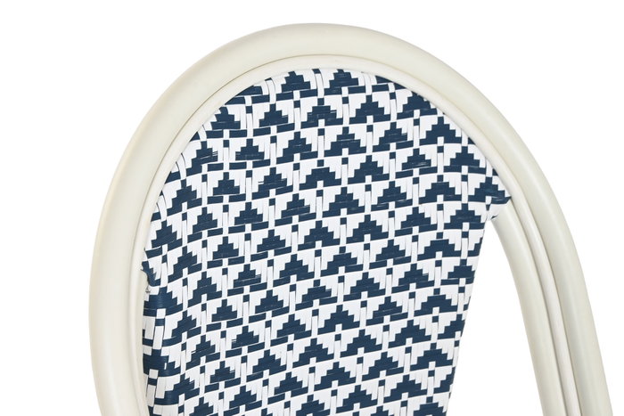 DKD Home Decor Silla de Aluminio y Textilene Azul