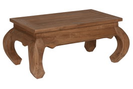 DKD Home Decor Mesa de Centro de Teca Reciclada Natural 100x60x42 cm