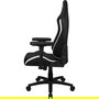 Aerocool Silla Gaming Crown CROWNBW Negra y Blanca - Diseño Ergonómico, Respaldo Ajustable, Reposabrazos 2D, Acolchado de Alta Densidad