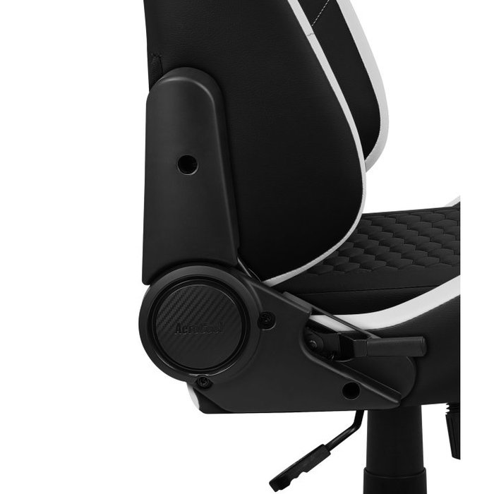 Aerocool Silla Gaming Crown CROWNBW Negra y Blanca - Diseño Ergonómico, Respaldo Ajustable, Reposabrazos 2D, Acolchado de Alta Densidad