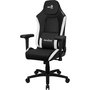 Aerocool Silla Gaming Crown CROWNBW Negra y Blanca - Diseño Ergonómico, Respaldo Ajustable, Reposabrazos 2D, Acolchado de Alta Densidad