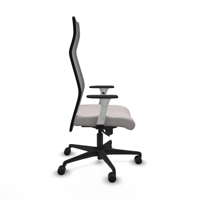 PIQUERAS Y CRESPO Sillón Albacete Blanco y Negro con Mecanismo Sincro PIQUERAS Y CRESPO Sillón Albacete Blanco y Negro con Mecanismo Sincro