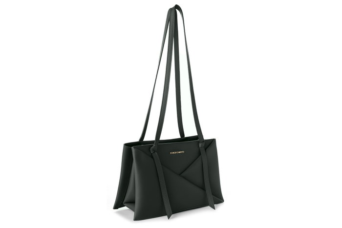 Vince Camuto Avellino - Dark Green Bolso Tote de Piel de Polivinilo para Mujer, Color Verde Oscuro