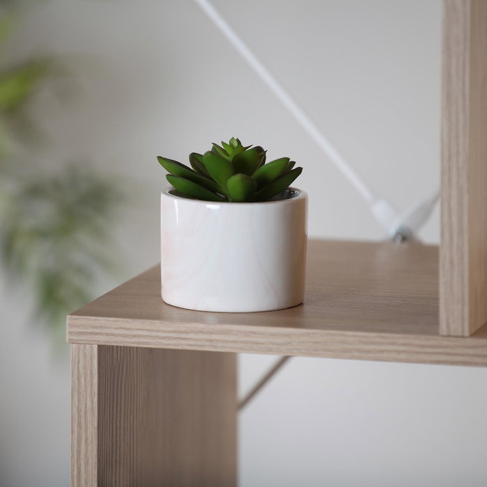 Versa Macetero Cerámica Rosa 7x8.5x7 cm (2 Unidades)