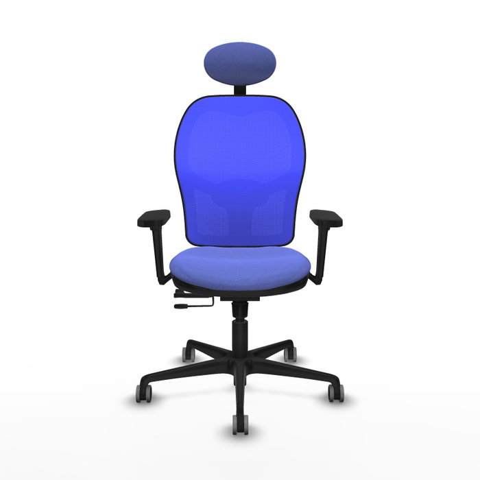 PIQUERAS Y CRESPO Silla de oficina Jorquera con mecanismo Sincro/Traslack, Azul