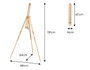 Innspiro Caballete plegable madera de haya 181 cm