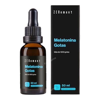 ZENEMENT Melatonina Gotas 50Ml Vegano Sin Gluten Sin Soja para Conciliar el Sueño ZENEMENT Melatonina Gotas 50Ml Vegano Sin Gluten Sin Soja para Conciliar el Sueño
