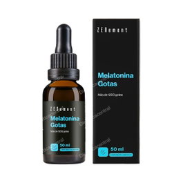 Zenement Melatonina Gotas para Dormir 50ml - 1.8 mg por dosis, Vegano, Sin Gluten, Aroma Vainilla