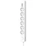 Quarx Regleta de 6 tomas con 3 puertos USB y cable de 1,5m