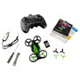 AMEWI 25346 FightStar Battle Drone Dron RTF Listo para Volar Color Verde y Negro para Principiantes 8+ Años, Radio 2.4 GHz, 8 Min de Vuelo, Carga USB, 430 mAh
