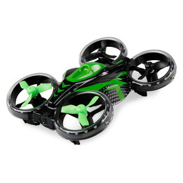 AMEWI 25346 FightStar Battle Drone Dron RTF Listo para Volar Color Verde y Negro para Principiantes 8+ Años, Radio 2.4 GHz, 8 Min de Vuelo, Carga USB, 430 mAh