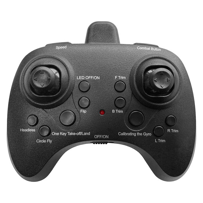AMEWI 25346 FightStar Battle Drone Dron RTF Listo para Volar Color Verde y Negro para Principiantes 8+ Años, Radio 2.4 GHz, 8 Min de Vuelo, Carga USB, 430 mAh