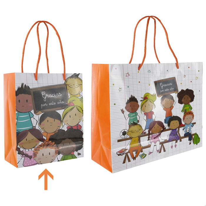 Hello Kids Bolsa Regalo Gracias por este año 18x10x15 cm