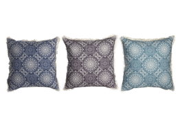 DKD Home Decor Set de 3 Cojines de Poliéster 45x15x45 cm Surtidos