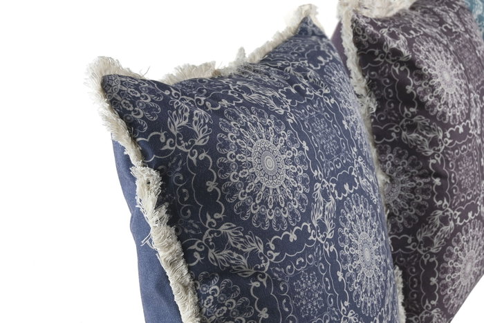 DKD Home Decor Set de 3 Cojines de Poliéster 45x15x45 cm Surtidos