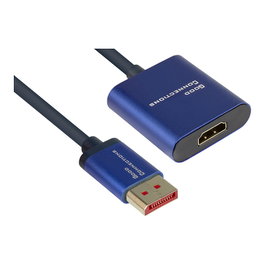 Good Connections Adaptador DisplayPort 1.4 a HDMI 2.0 Hembra a Macho Cable 0.2 Metros