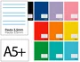 Liderpapel Smart A5+ Libreta de 32 hojas con pauta 3,5 mm colores surtidos