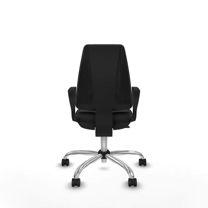 PIQUERAS Y CRESPO Silla de oficina Elche Negra con Brazos Fijos PIQUERAS Y CRESPO Silla de oficina Elche Negra con Brazos Fijos
