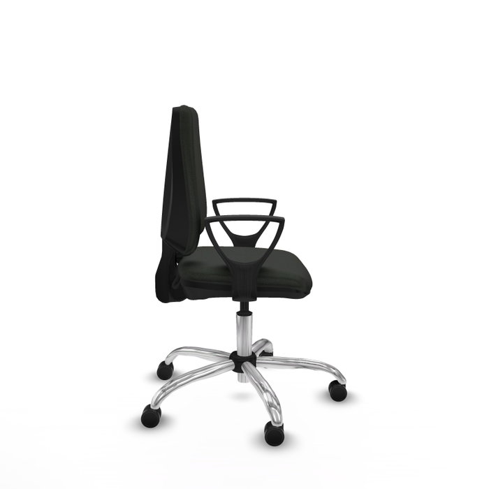 PIQUERAS Y CRESPO Silla de oficina Elche Negra con Brazos Fijos PIQUERAS Y CRESPO Silla de oficina Elche Negra con Brazos Fijos
