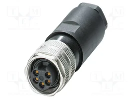 PHOENIX CONTACT Enchufe Industrial 7/8 pulg. 5 Pines Recto IP67