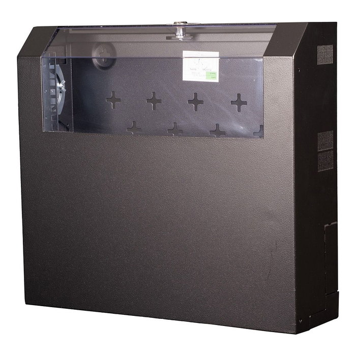 ROLINE 26.21.0185 Armario Rack de Pared 19 Pulgadas, 5U, Negro, Capacidad 30 kg, con Puerta de Cristal y Bloqueo de Teclado