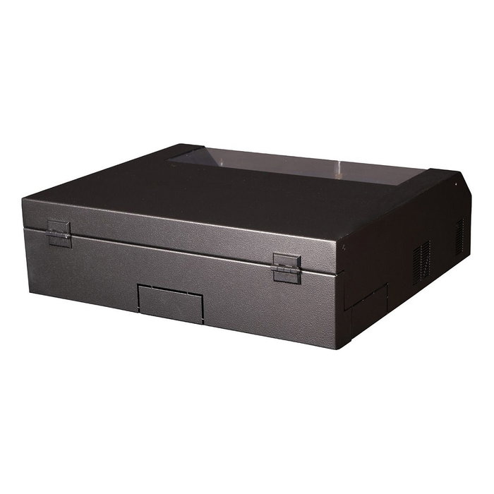 ROLINE 26.21.0185 Armario Rack de Pared 19 Pulgadas, 5U, Negro, Capacidad 30 kg, con Puerta de Cristal y Bloqueo de Teclado