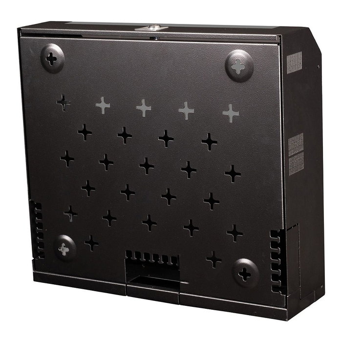 ROLINE 26.21.0185 Armario Rack de Pared 19 Pulgadas, 5U, Negro, Capacidad 30 kg, con Puerta de Cristal y Bloqueo de Teclado